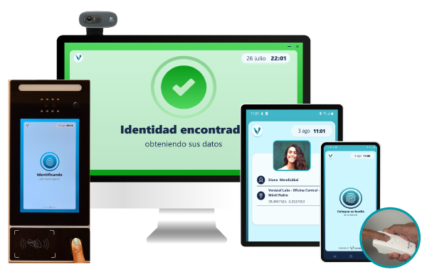 Clock-en-multipantallas control de las actividades de producción